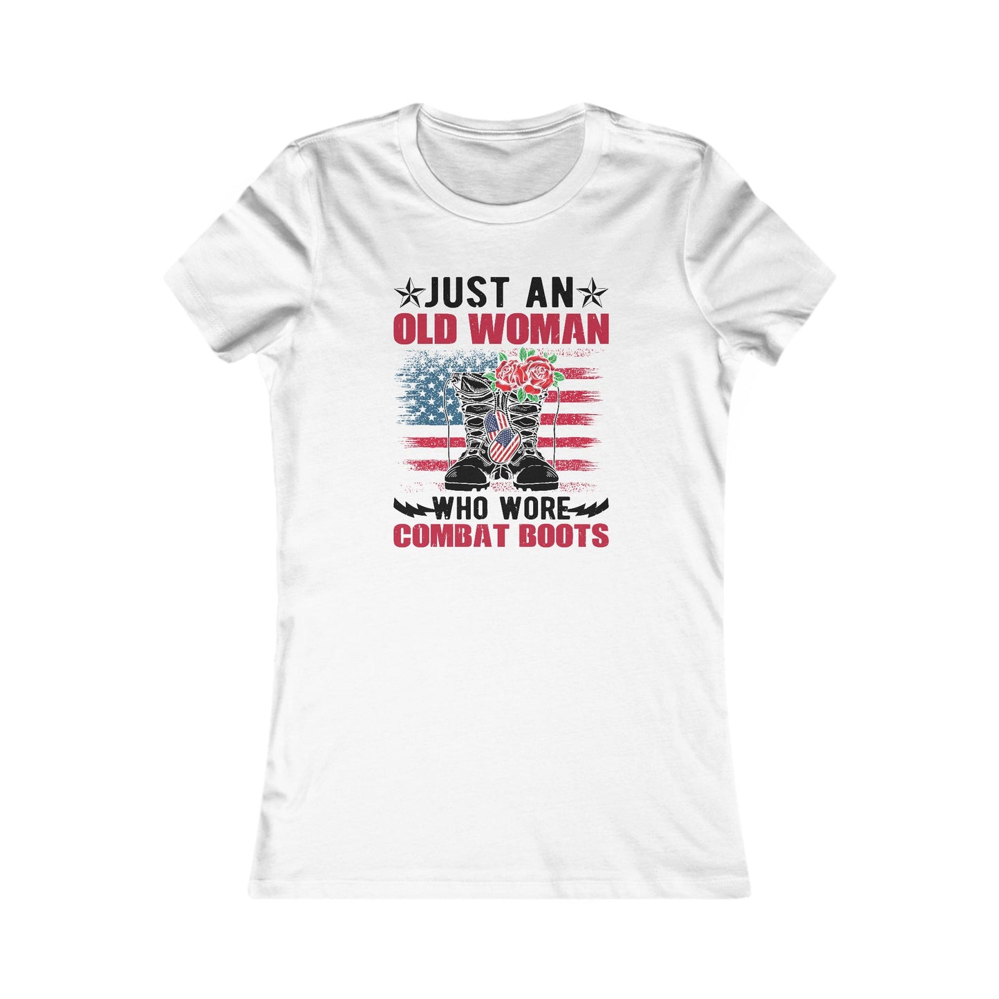 Women's Tee - Old Woman with Combat Boots