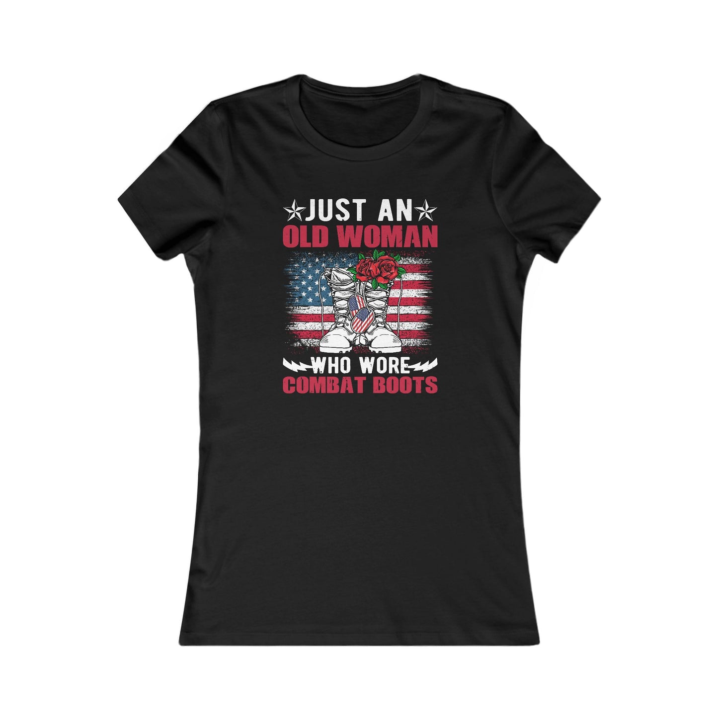 Women's Tee - Old Woman with Combat Boots