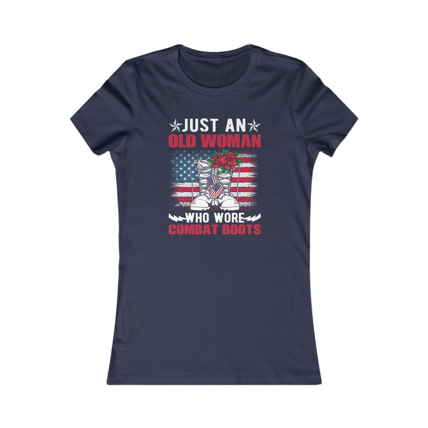Women's Tee - Old Woman with Combat Boots
